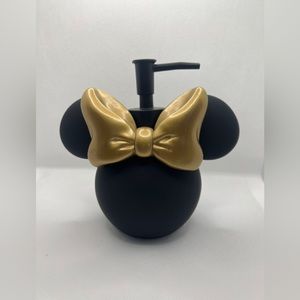 Brand New Black and Gold bow Minnie Soap Dispenser